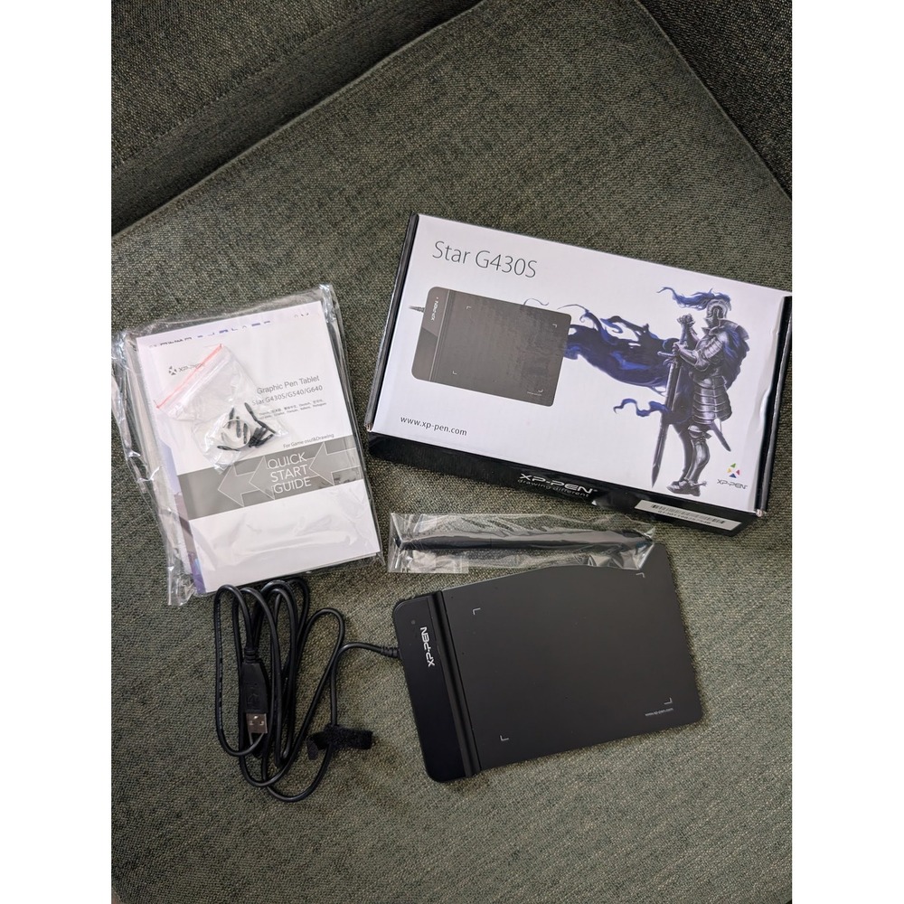 XP-Pen Star G430S Graphic Pen Tablet Black 4x3 inch 8192 Pressure Drawing Stylus